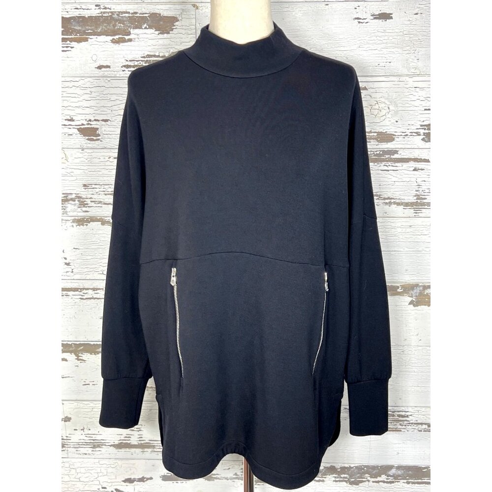 VARLEY Bay Sweat Doublesoft Long Sleeve Pullover Black Sz S #VAR01225 NWOT